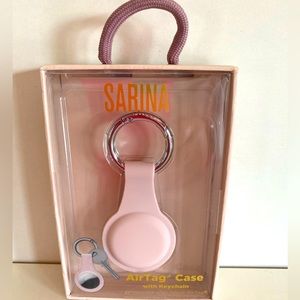 Ice Pink Sarina AirTag case for Apple AirTag